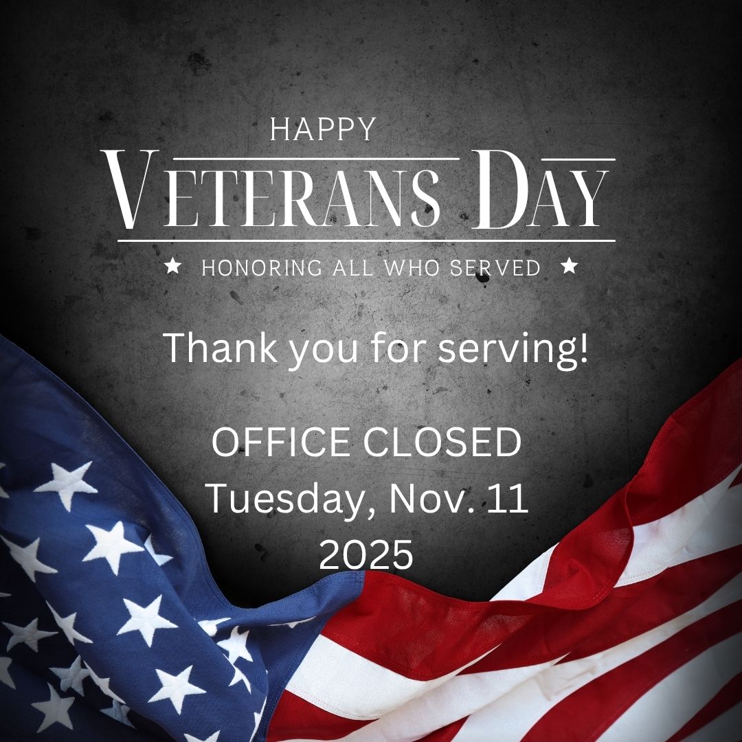 CLOSED for Veteran’s Day