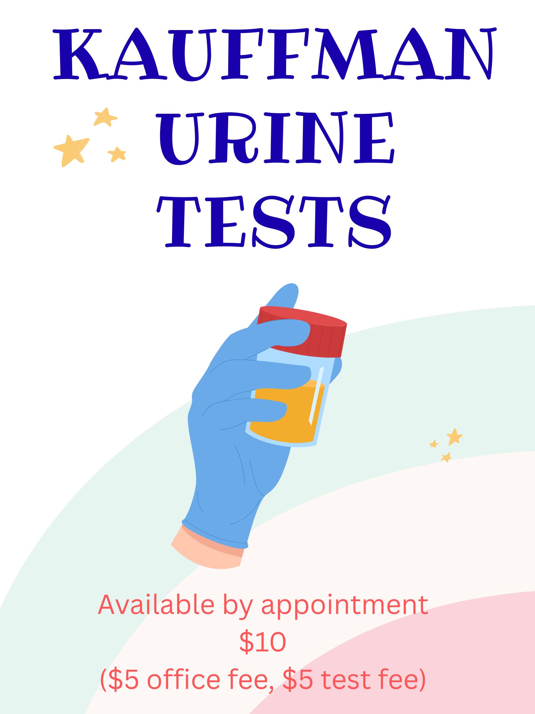 Urine tests Available